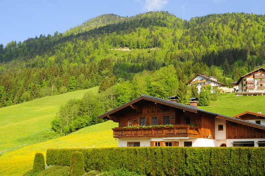 Typical Alpine village, Gosau, Austria
