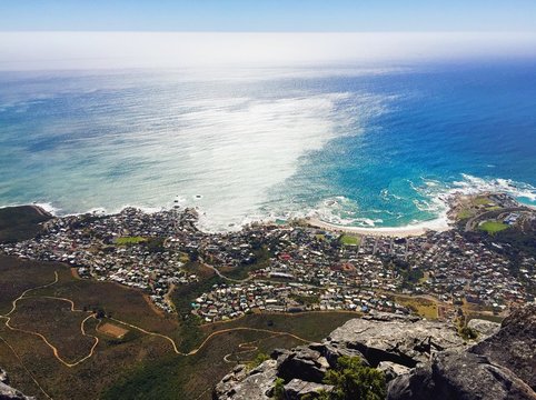Aussicht vom Tafelberg in S&uuml;dafrika