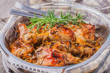 Oven-baked chicken