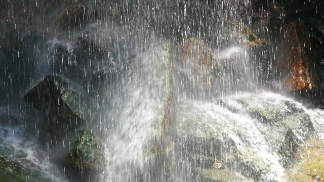 Waterfall Ramboda in Sri Lanka - 4k
