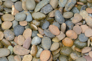 Color pebble stone texture background
