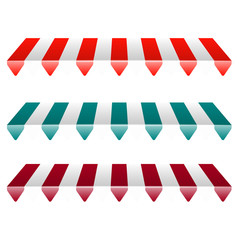 Vector striped awnings