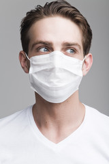 Man in a medical mask