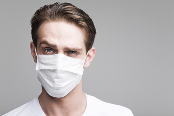 Man in a medical mask