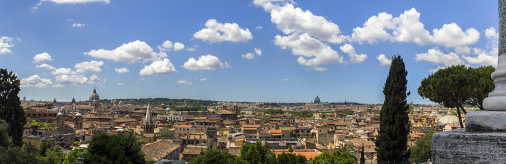Fototapeta na wymiar Rome wide panorama