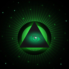 Masonic eye background