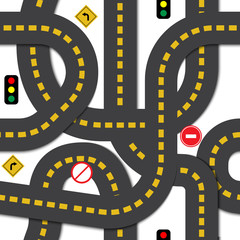 Road seamless pattern