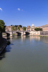 vatican dome from Tevere river