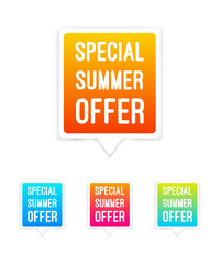 Special Summer Offer Stickers