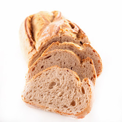 bread isolated on white