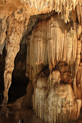 Stalactite rock formations in Lawa Cave. Kanchanaburi province, Thailand © Reise-und Naturfoto