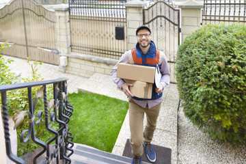 Courier Delivering a Package