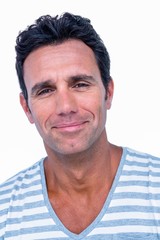 Obraz premium Portrait of happy man smiling at camera