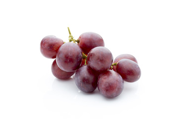 Grape on the white background. Fresh  berry.