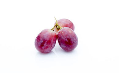 Grape on the white background. Fresh  berry.