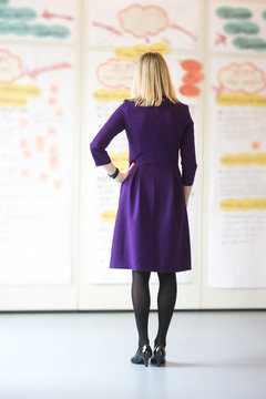 Woman in front of her conception