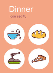 Dinner icons