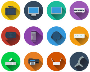 Set of computer icons