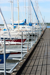 Fototapeta premium Marina in summer