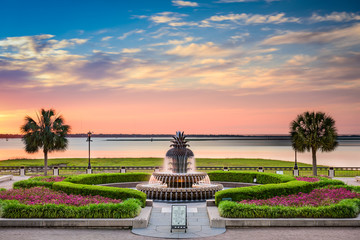 Waterfront Park Charleston - obrazy, fototapety, plakaty