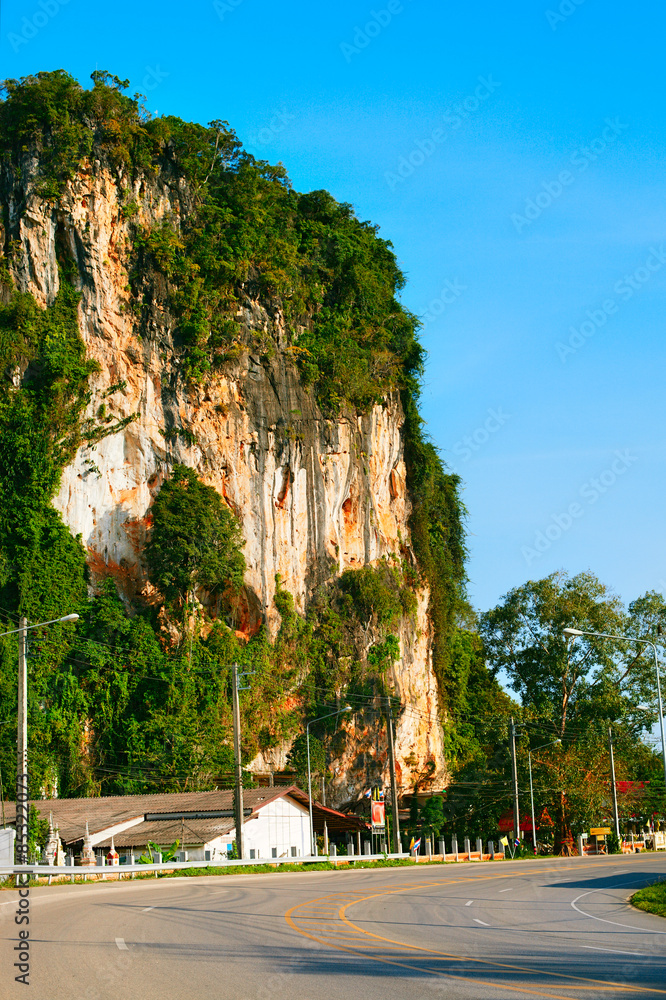 Wall mural highway in thailand