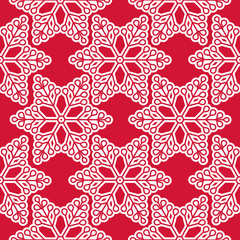 Vector Seamless winter pattern with snowflakes