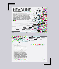 Glitch template design