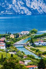 Lago di Garda. view of the lake Garda . North Italy.