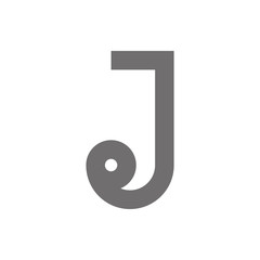 Letter J Logo Concept Icon. Vector