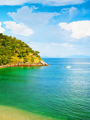 Fototapeta premium Yacht in the Sea