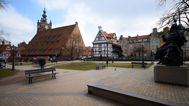 houses in cener of Gdansk