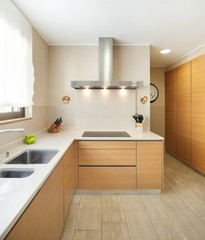 apartment furnished, modern kitchen