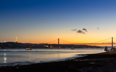 Sunset in the Tagus