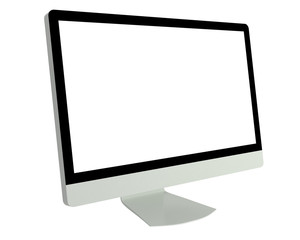 3D render of LCD monitor