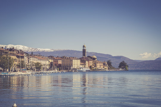 Italy, Lake Garda, Salo, townscape