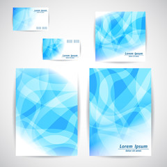 Set of Flyer,  business card, Brochure Design Templates.