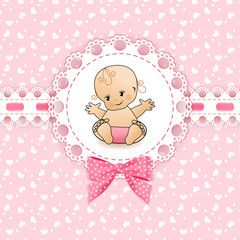 Baby background with frame.