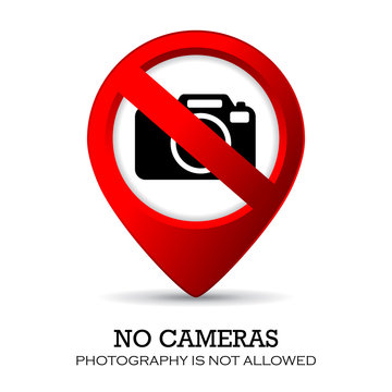 No cameras sign