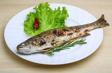 Grilled trout