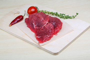 Raw beef