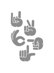 hands pattern hands finger funny comic cartoon grey