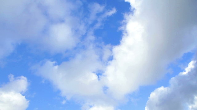 Clouds fly on the sky. timelapse