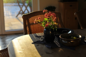 Decorative vase with flowers