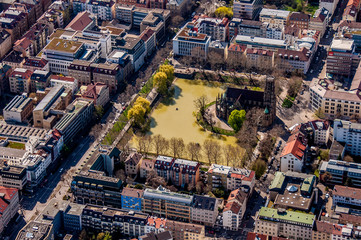 Luftaufnahme Feuersee Stuttgart