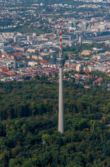 Luftbild Fernsehturm Stuttgart