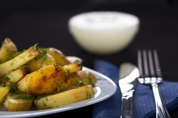 Baked potatoes