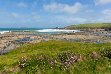 Newtrain Bay North Cornwall near Padstow and Newquay UK
