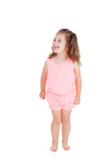 Cute little girl with three year old smiling