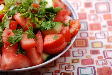 Fresh tomato salad