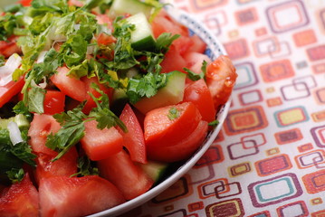Fresh tomato salad